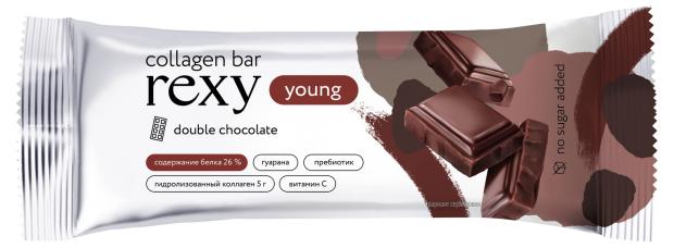 

Батончик Rexy Young с высоким содержанием белка со вкусом двойной шоколад, 35 г