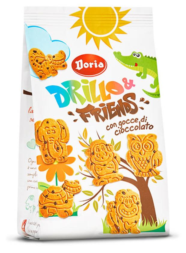 

Печенье Bauli Drillo & friends с шоколадной крошкой, 350 г