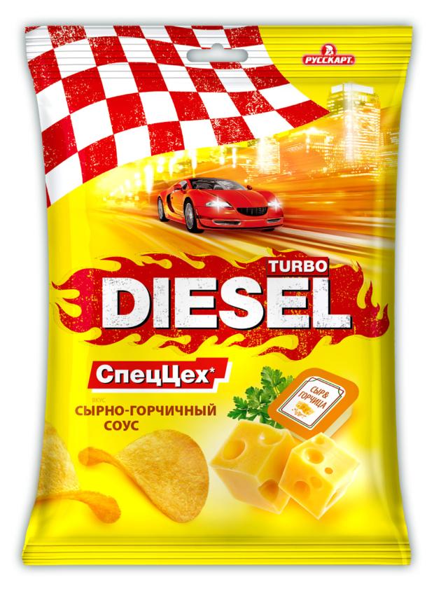 

Чипсы Turbo Diesel сырно-горчичный соус, 120 г