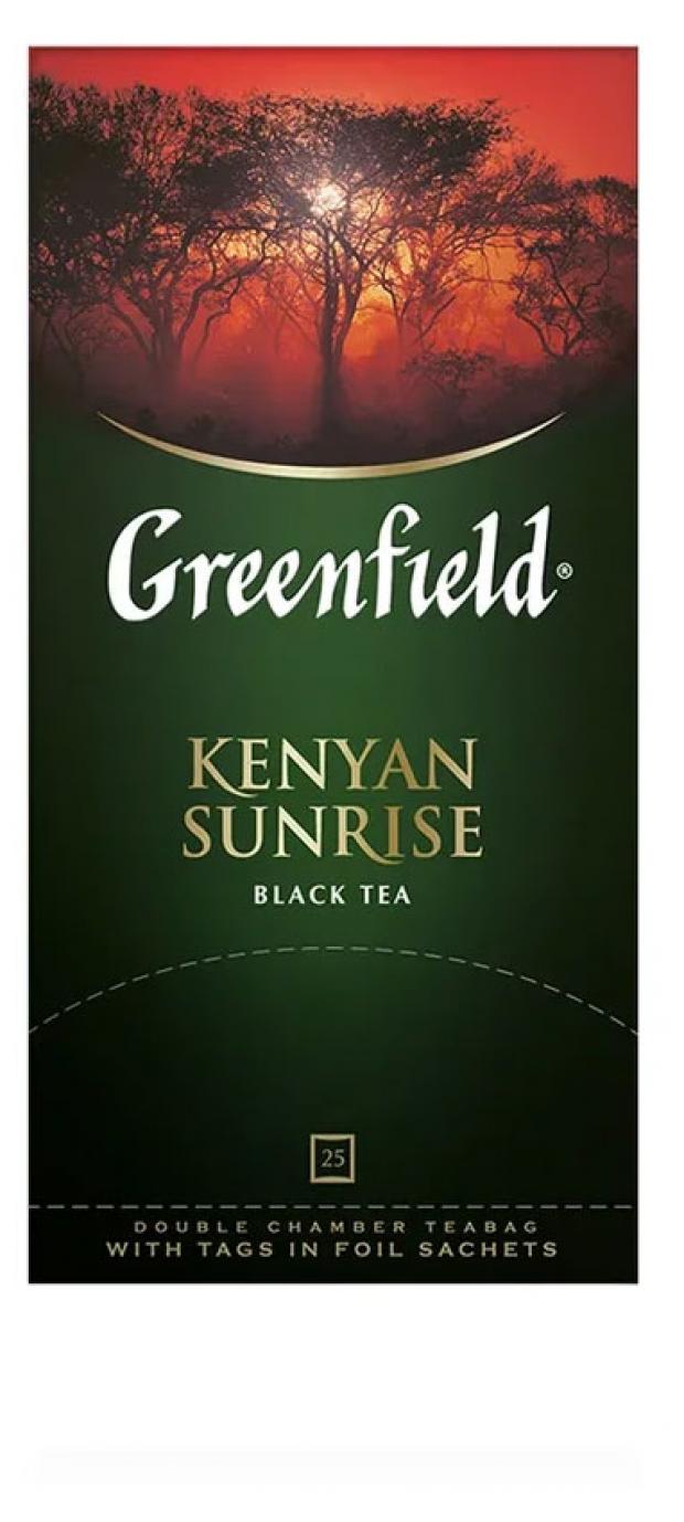 Чай черный Greenfield Kenyan Sunrise в пакетиках, 25 шт чай черный tess sunrise в пакетиках 25 шт