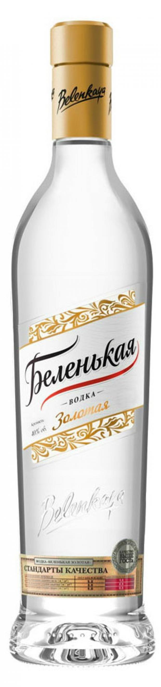 Водка Беленькая Золотая Россия, 0,5 л