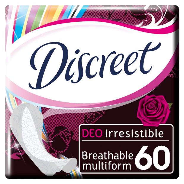 

Прокладки ежедневные Discreet Deo Irresistible Multiform Trio, 60 шт