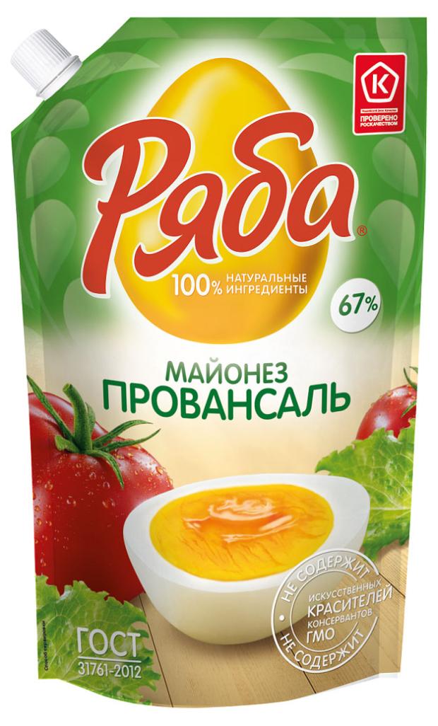 

Майонез Ряба Провансаль 67%, 744 мл