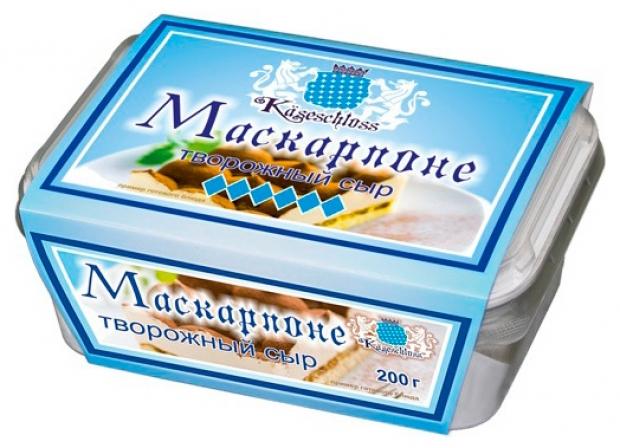 

Сыр творожный Kaseschloss Mascarpone сливочный крем 70%, 200 г