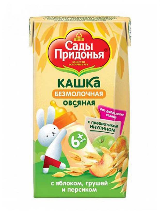 Каша безмолочная Сады Придонья яблоко груша персик с пребиотиком инулином с 6 мес., 125 г
