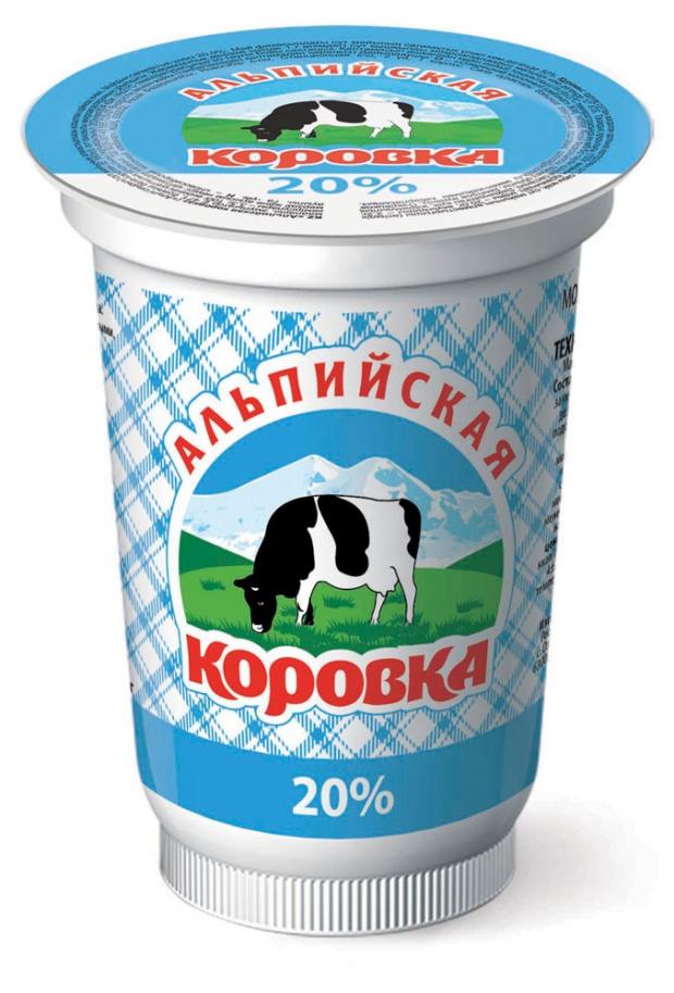 Продукт молокосодержащий Альпийская коровка 20% ЗМЖ, 400 г