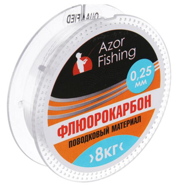 Материал поводков Azor Fishing флюорокарбон, 25 м