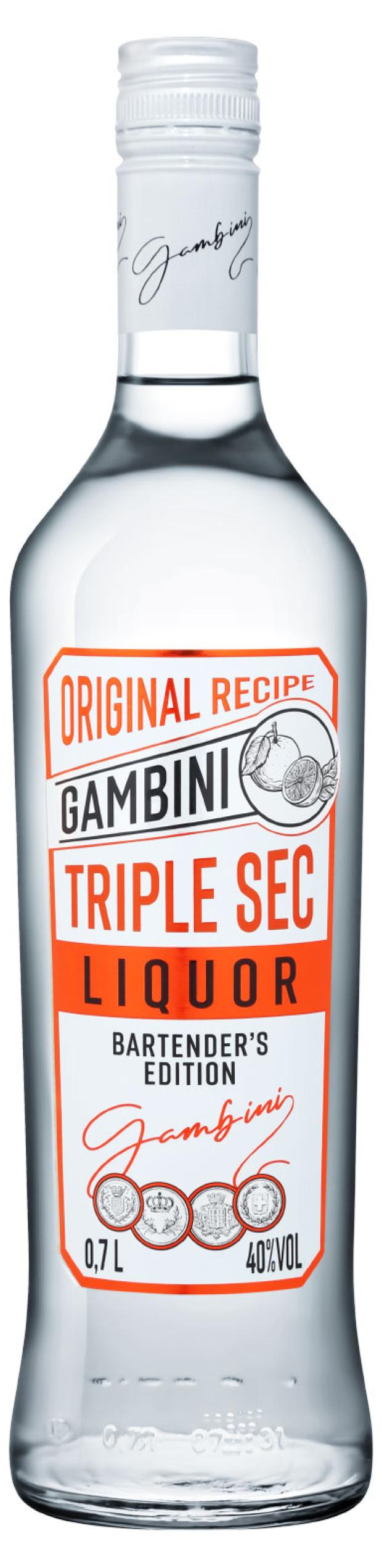 Ликер крепкий Gambini Triple Sec Россия, 0,7 л ликер десертный gambini crme de cassis россия 0 7 л