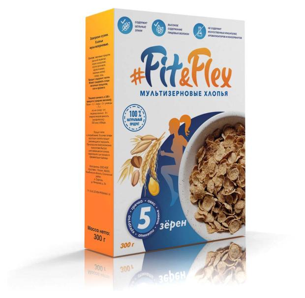 

Хлопья мультизерновые Fit&Flex, 300 г