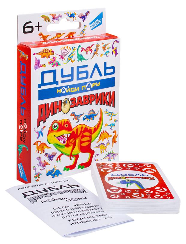 Игра детская настольная Dream Makers Дубль Динозаврики