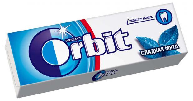 

Резинка жевательная Orbit Сладкая мята, 13 г