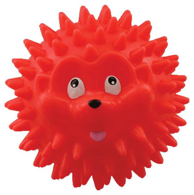Игрушка для собак Зооник мяч-ежик, 7,5 см