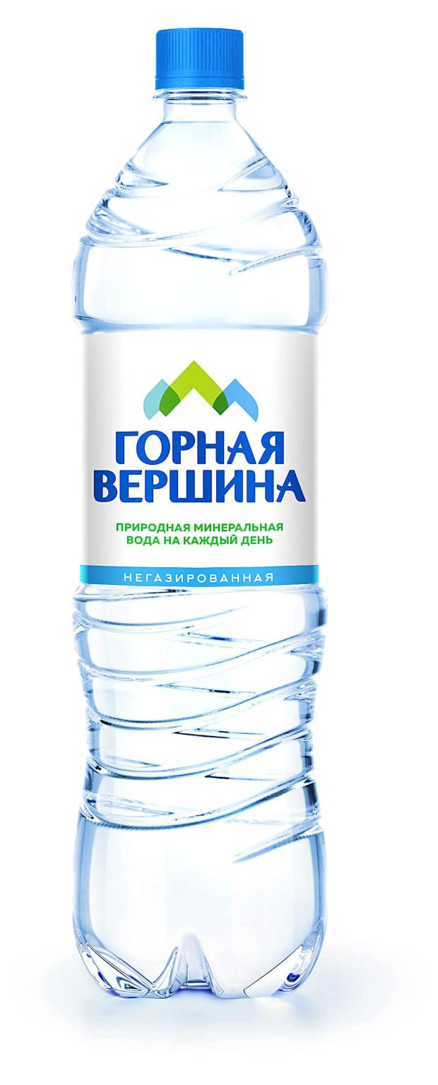 Вода Горная вершина негазированная, 1,5 л вода минеральная глобус природная питьевая столовая газированная 0 5 л