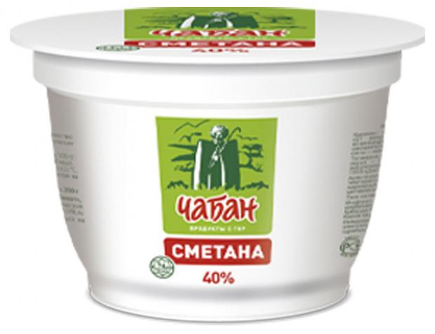 Сметана Чабан 40% БЗМЖ, 200 г