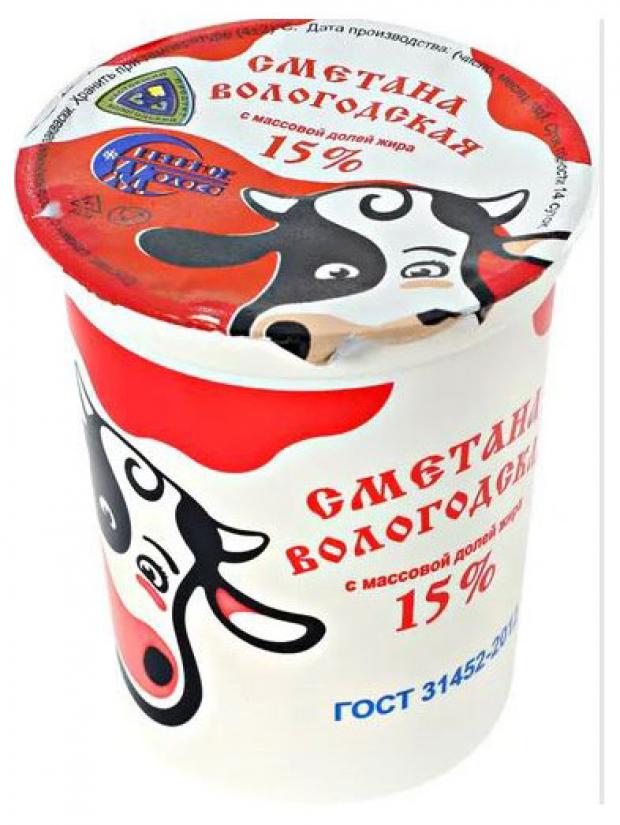 Сметана Северное Молоко 15% БЗМЖ, 400 г