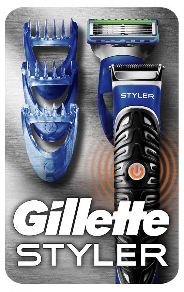 

Бритва мужская Gillette Fusion ProGlide Styler с 1 сменной кассетой + 3 насадки для моделирования бороды и усов