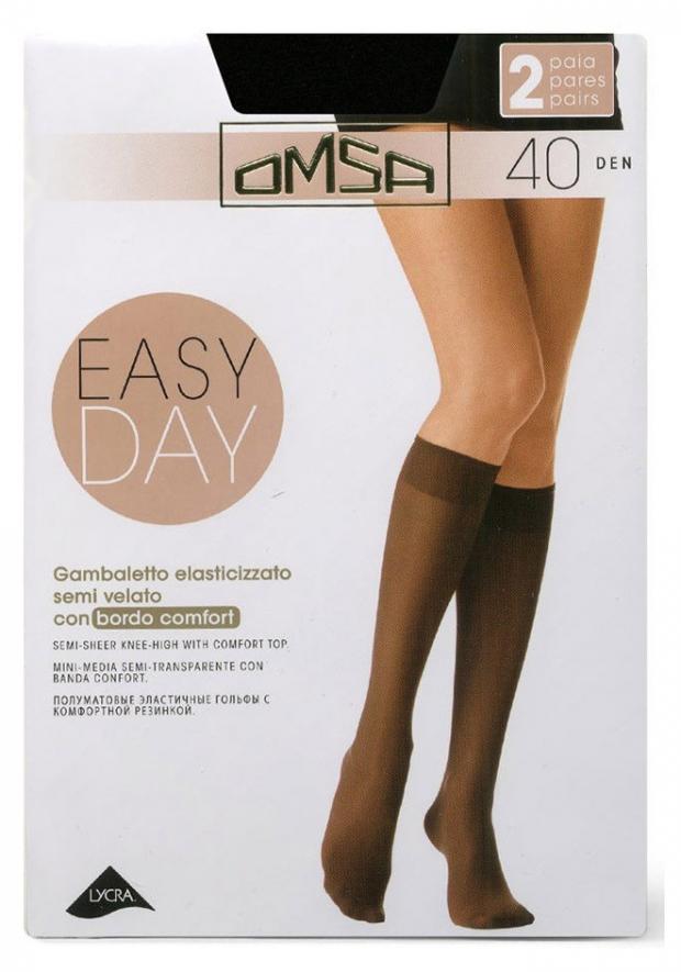 Гольфы OMSA EASY DAY 40 nero, размер 1/2