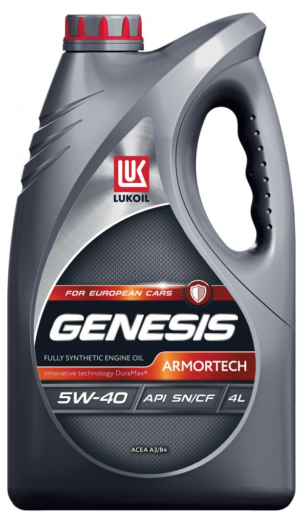 Масло моторное Лукойл Genesis Armortech 5W40 синтетическое, 4 л масло моторное лукойл genesis universal 5w40 синтетическое 1 л