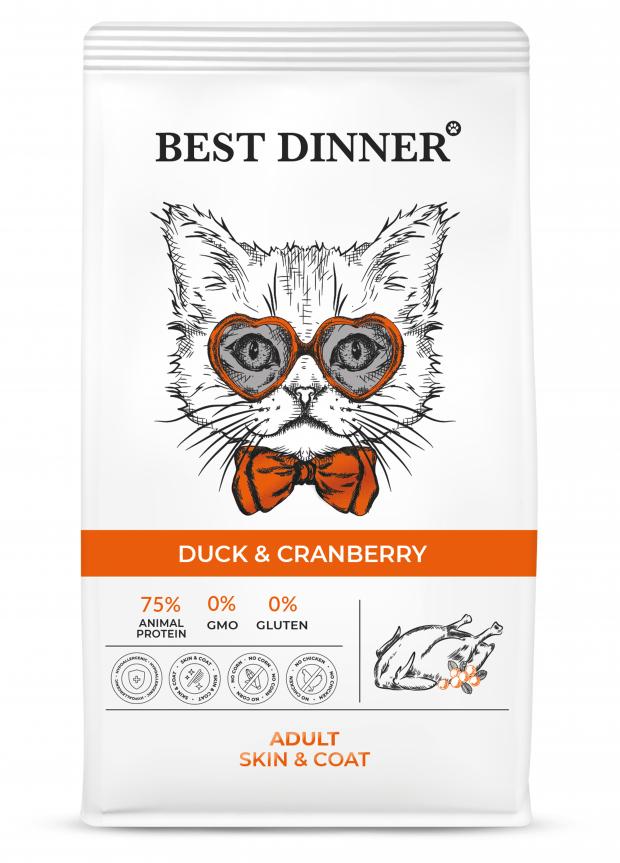 

Сухой корм для кошек Best Dinner Эдалт с Уткой и Клюквой, 400 г