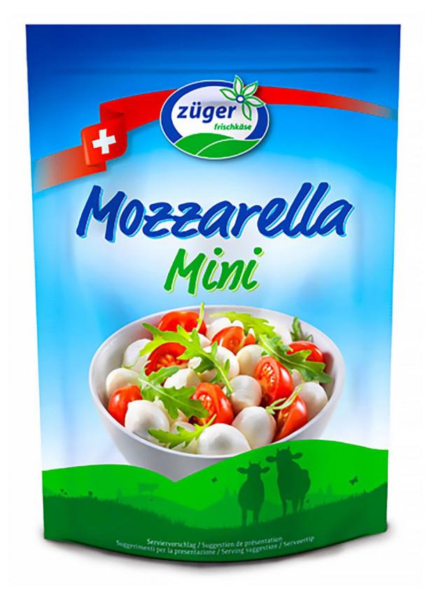 

Сыр рассольный Zuger Моцарелла мини-шары 45%, 150 г