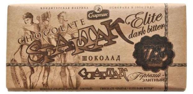 

Шоколад Спартак горький 72%, 90 г