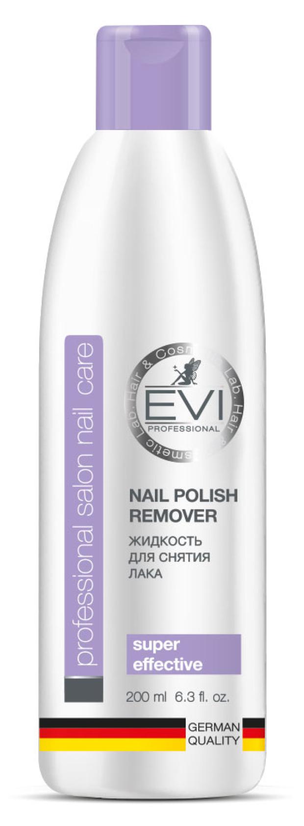 Жидкость для снятия лака EVI professional с ацетоном, 200 мл