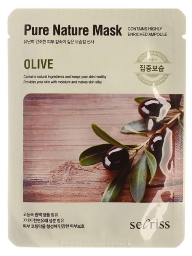 

Маска тканевая для лица Anskin Secriss Pure Nature с экстрактом оливы, 25 г