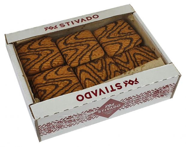 

Печенье сахарное STIVADO К кофе с темным декором, 335 г