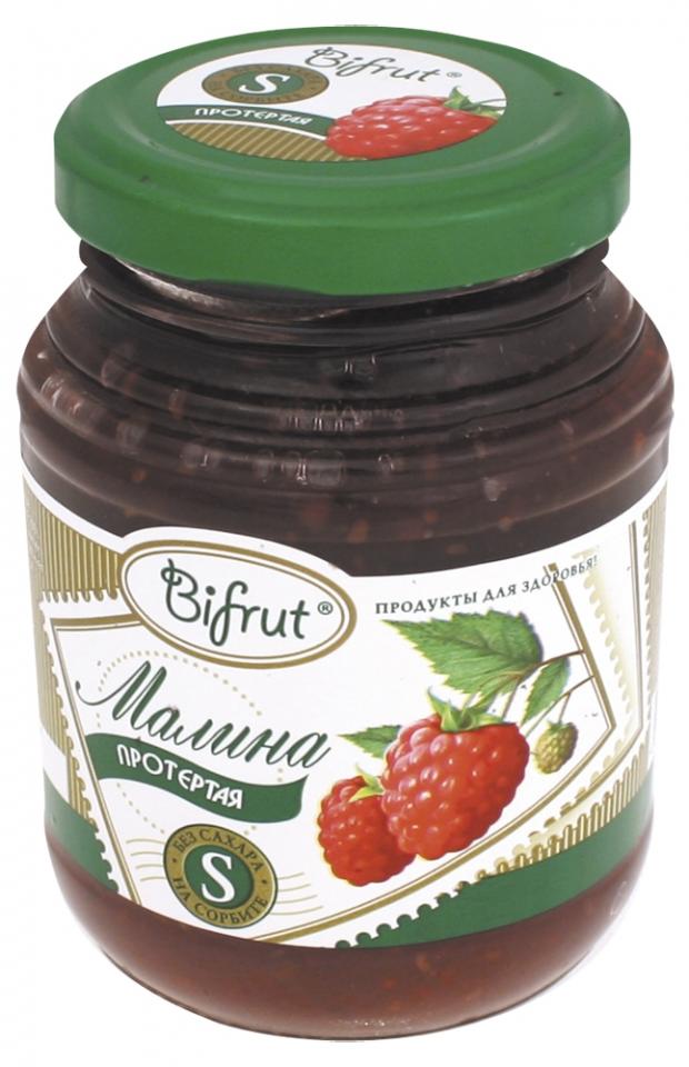 

Ягода протертая Bifrut малина на сорбите, 320 г