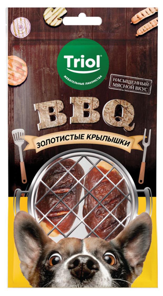 Лакомство для собак Triol золотистые крылышки BBQ, 100 г