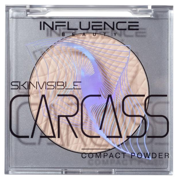 Пудра Influence Beauty Skinvisible Carcass компактная матовый финиш тон 01 бело-бежевый, 4,2 г