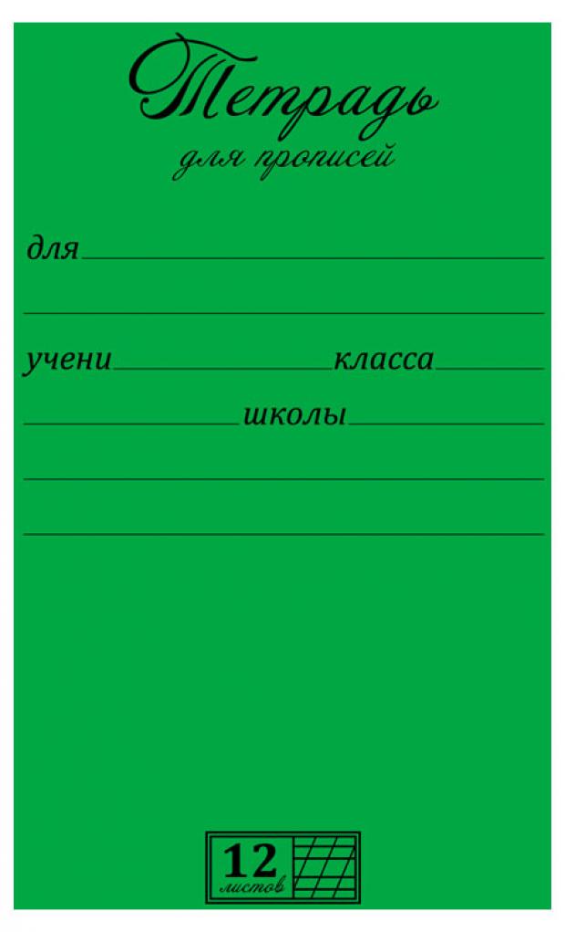 Тетрадь для прописей ПЗМБ в частую косую линейку А5, 12 л