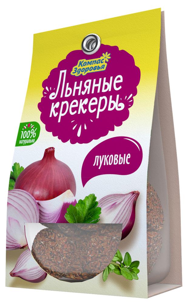 

Крекеры льняные Компас Здоровья с луком, 50 г