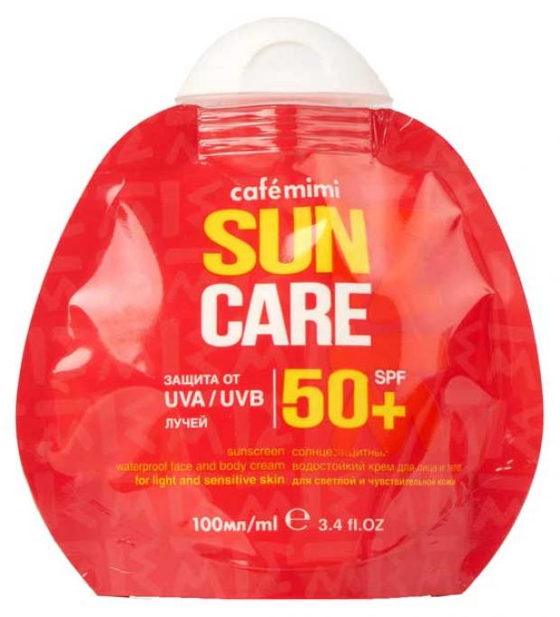 

Крем солнцезащитный для лица и тела Cafemimi водостойкий SPF 50+, 100 мл