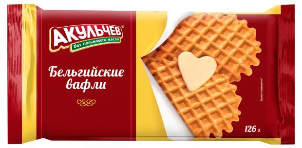 

Печенье «Акульчев» Бельгийские вафли Сливочные, 126 г