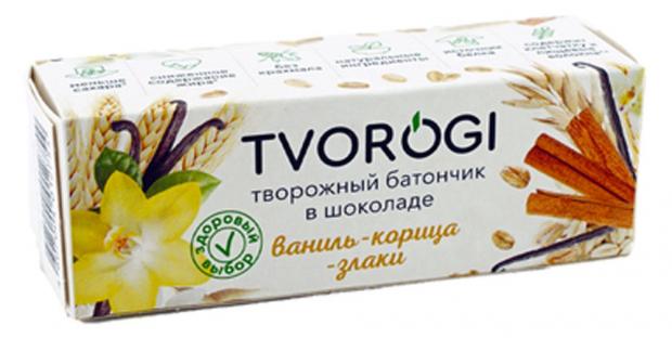 

Сырок творожный Tvorogi ваниль-корица-злаки глазированный 15%, 45 г