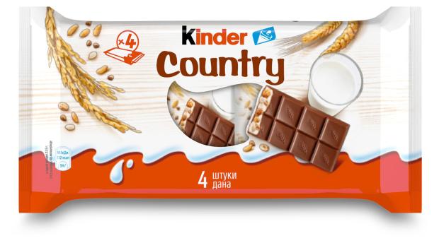 

Шоколад Kinder Chocolate молочный со злаками, 94 г