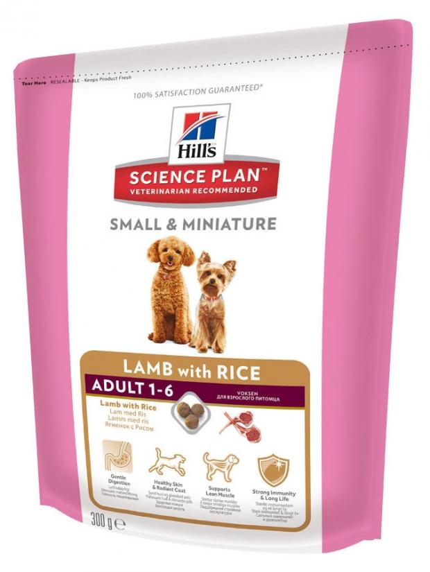 

Корм для собак Hill's ягнёнок для миниатюрных пород, 300 г