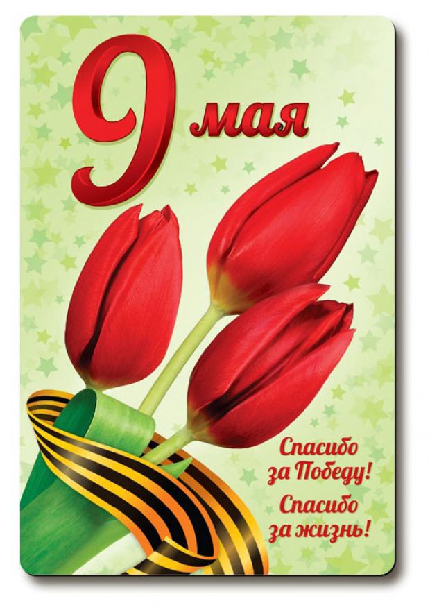 

Мини-открытка 9 мая магнит