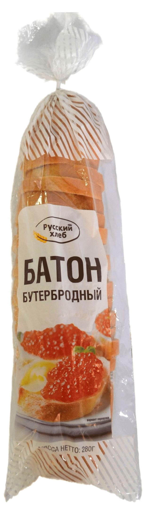 

Батон Русский Хлеб бутербродный нарезка, 280 г