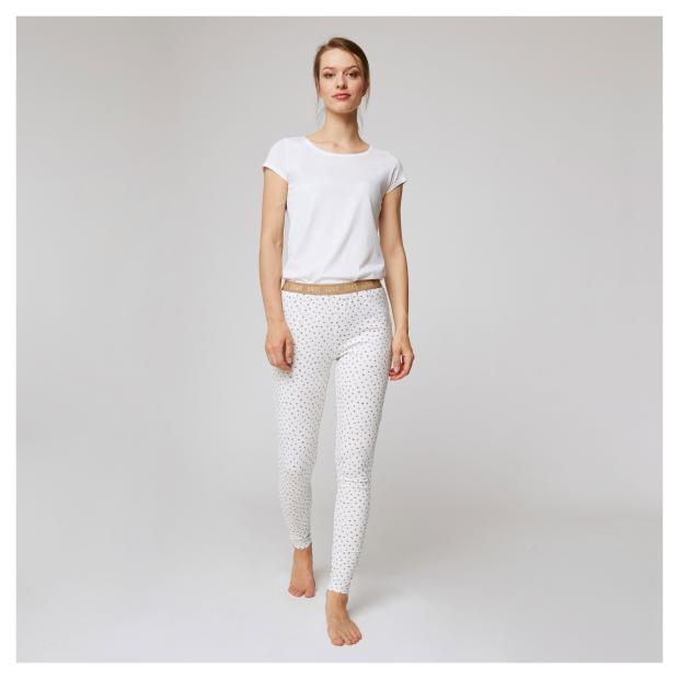 

Леггинсы женские InExtenso с сердечками белые