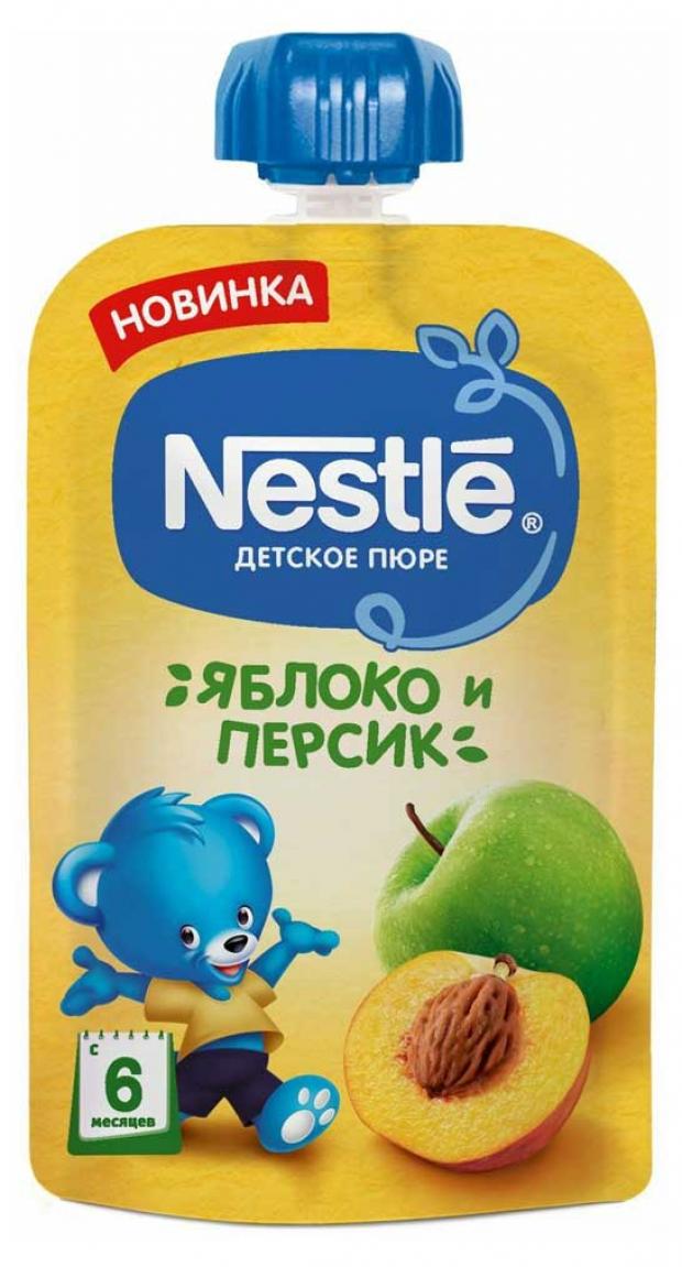 

Пюре Nestle Фруктовое Яблоко и персик, 90 г