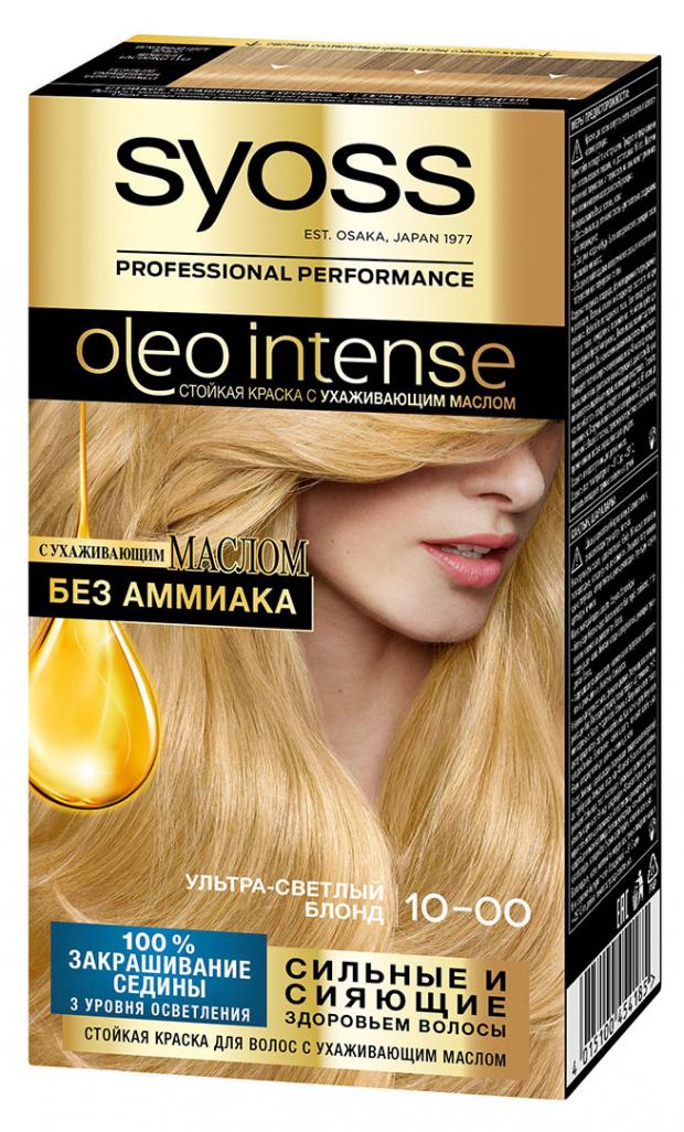 Краска для волос Syoss Oleo Intense, Ультра-светлый блонд 10-00