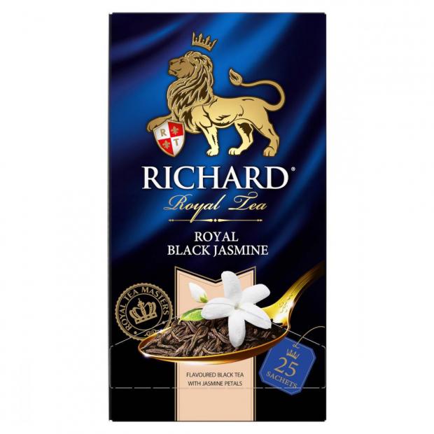 

Чай черный Richard Royal Black Jasmine с жасмином, 25x2 г