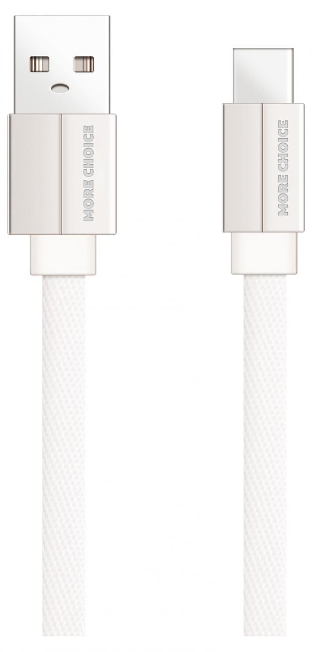 Дата-кабель More choice K20a, USB - Type-C, 2.1А, белый
