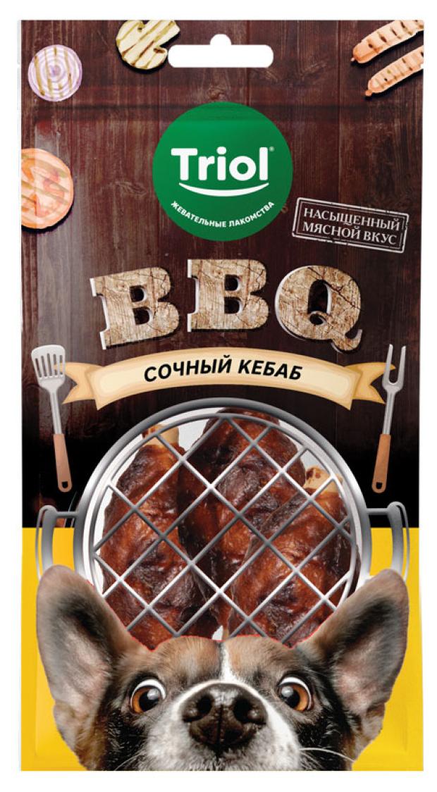 Лакомство для собак Triol сочный кебаб BBQ, 100 г