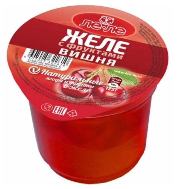 Желе ЛЕоЛЕ с вишней, 125 г