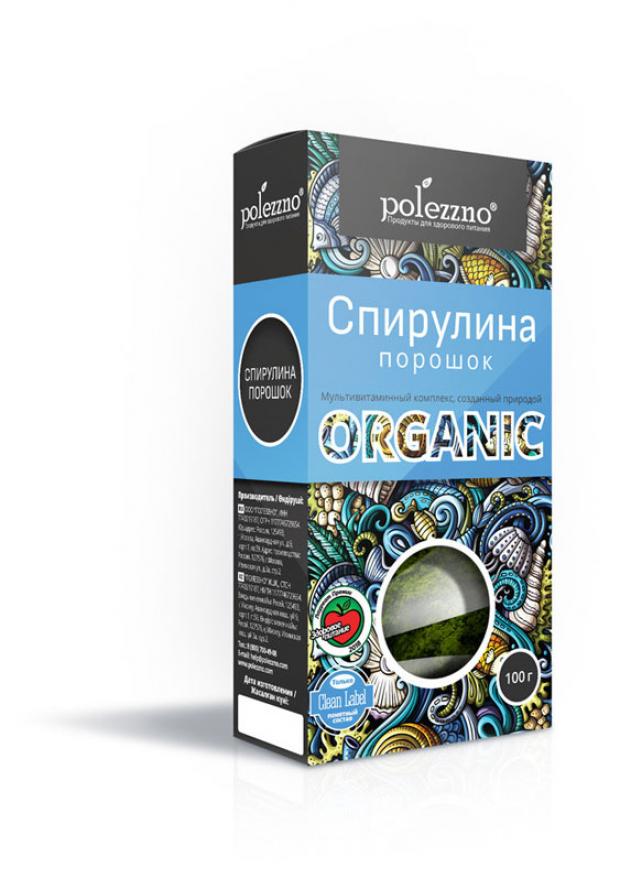

Спирулина органическая Polezzno молотая, 100 г