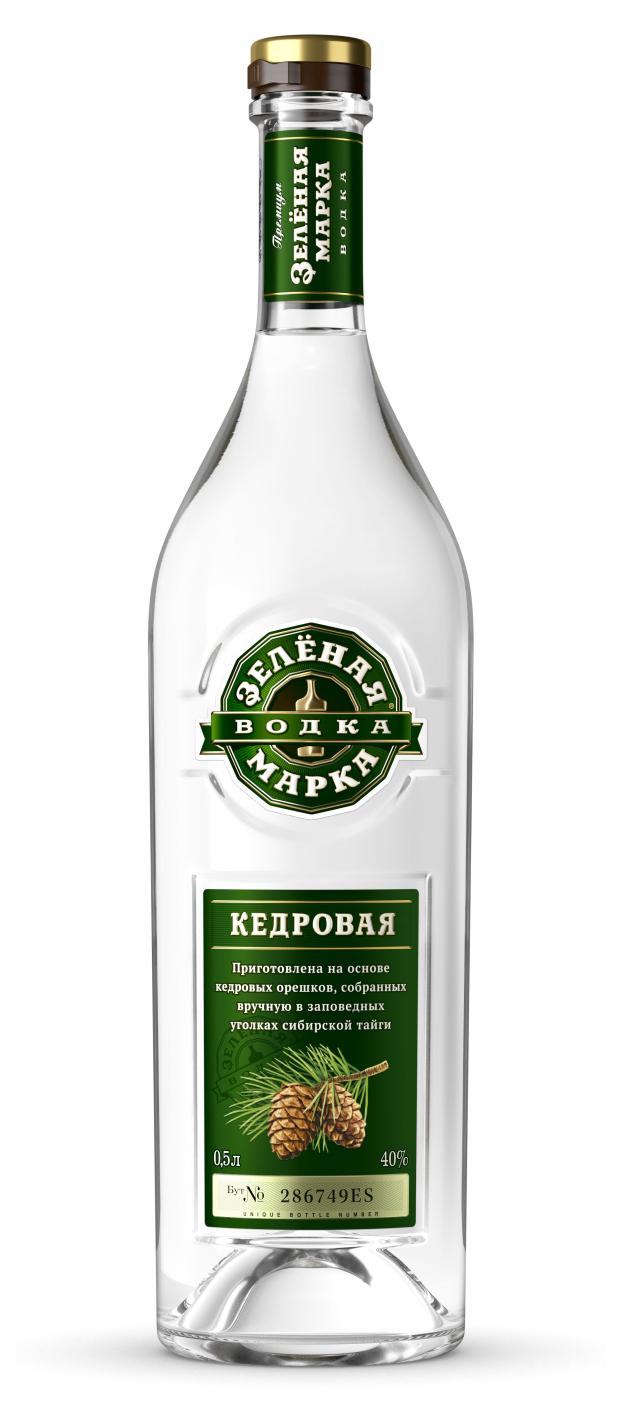 

Водка Зеленая Марка Кедровая Россия, 0,5 л