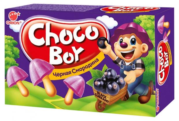 Печенье Orion Choco Boy Черная смородина, 45 г